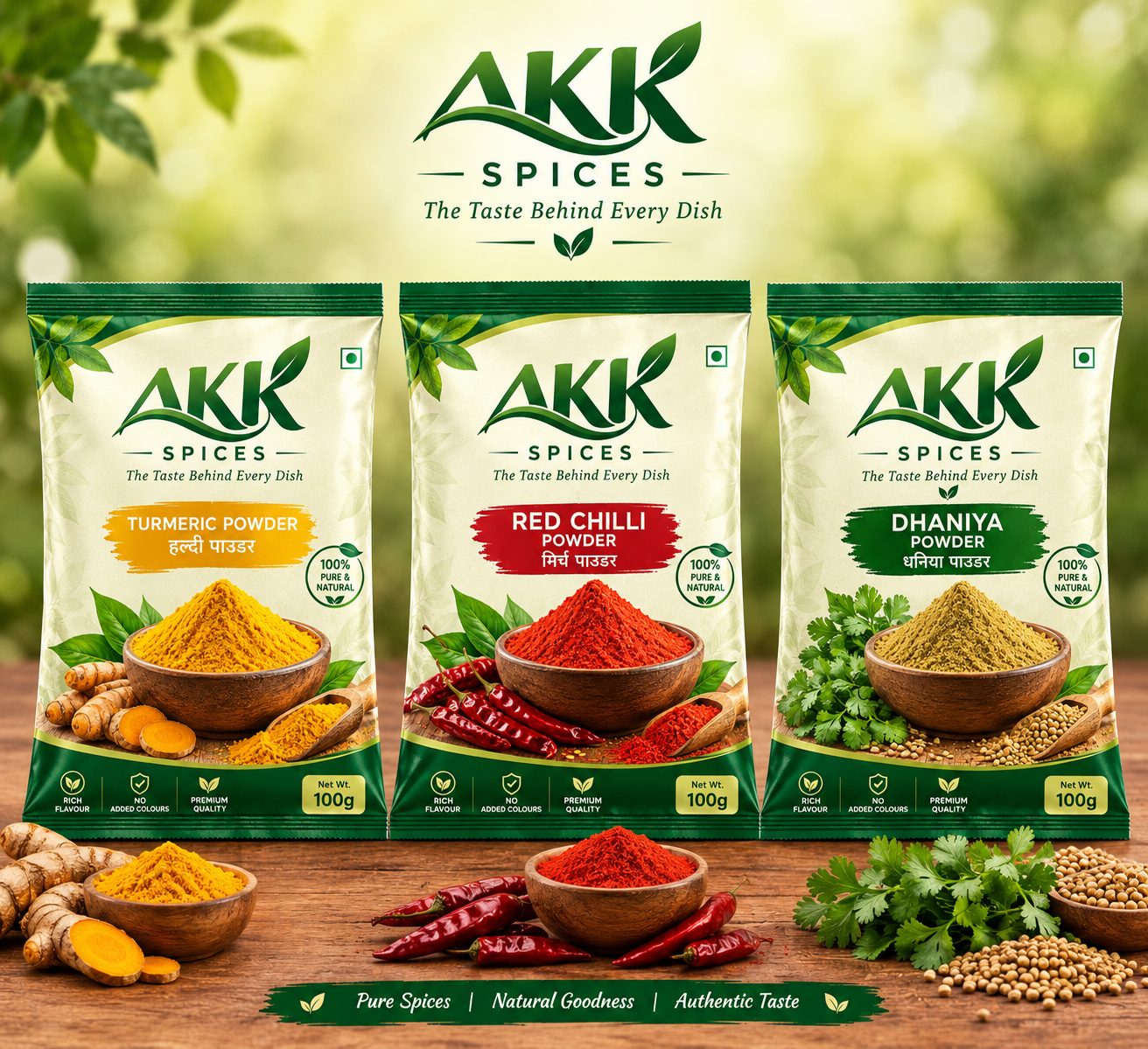 AKK Spices product range